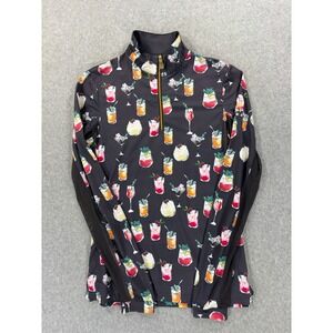 Kastel Denmark 1/4 Zip Performance Tennis Golf Shirt (Women's Small)  Gray